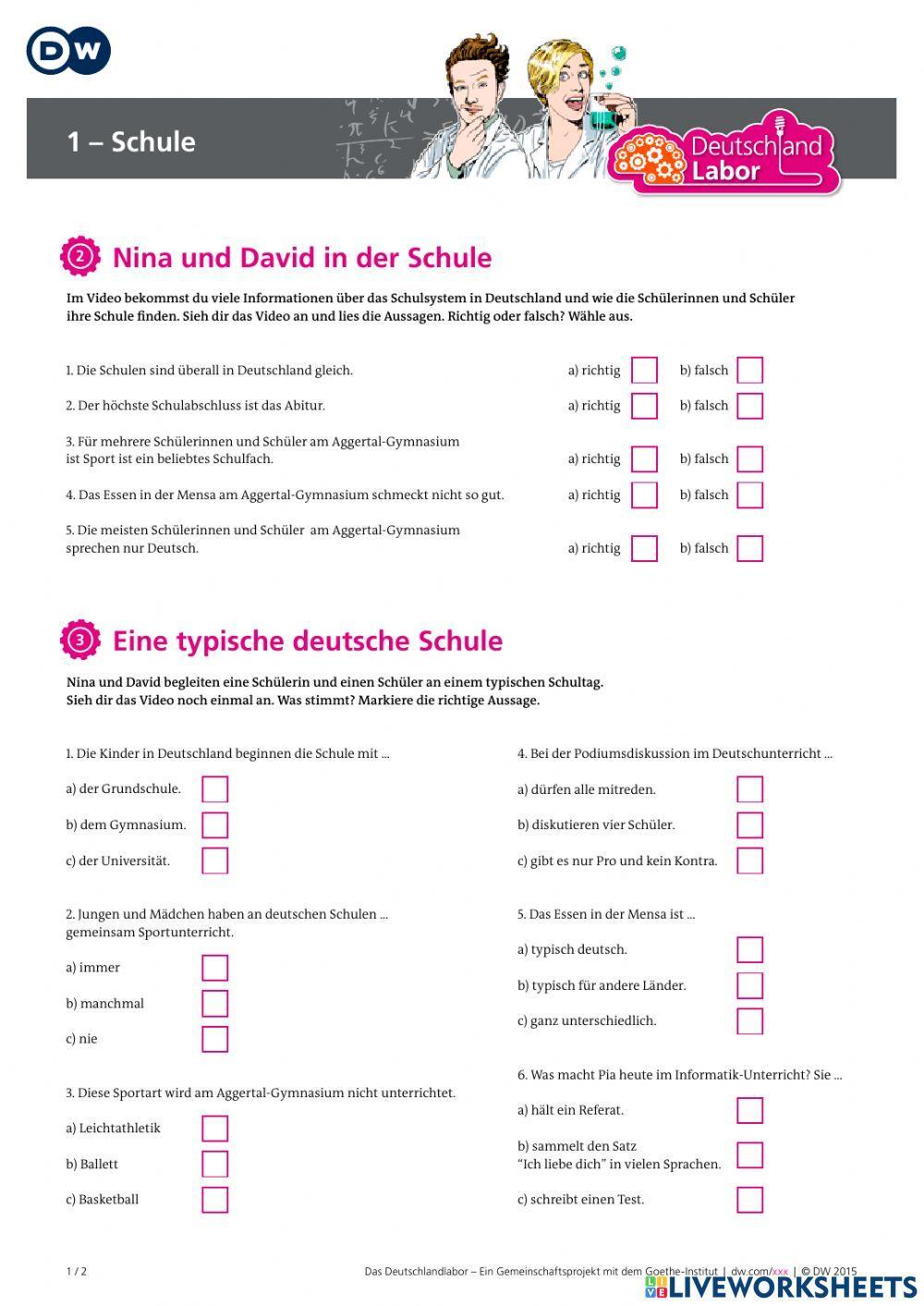 Das Deutschlandlabor - Folge 1: Schule