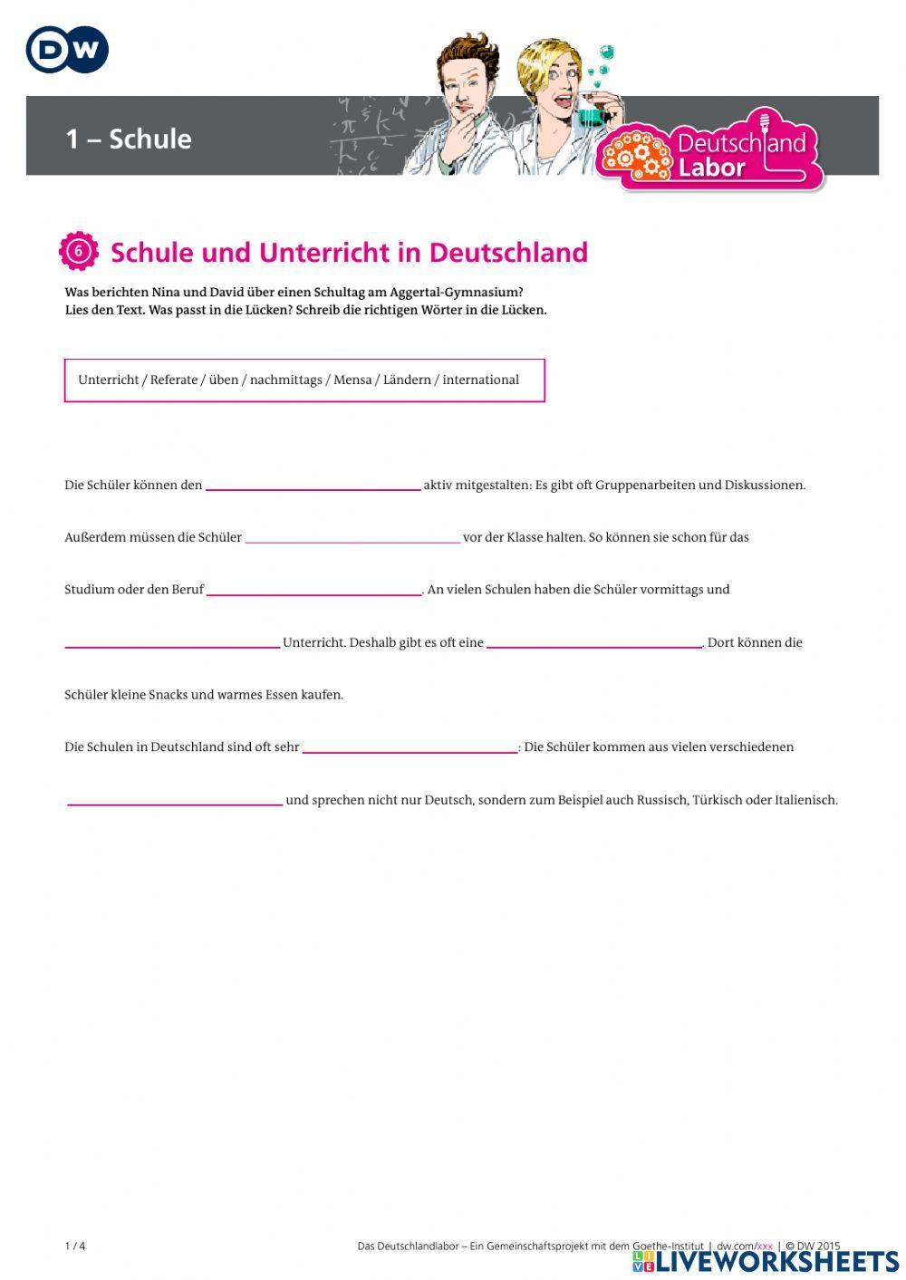 Das Deutschlandlabor - Folge 1: Schule