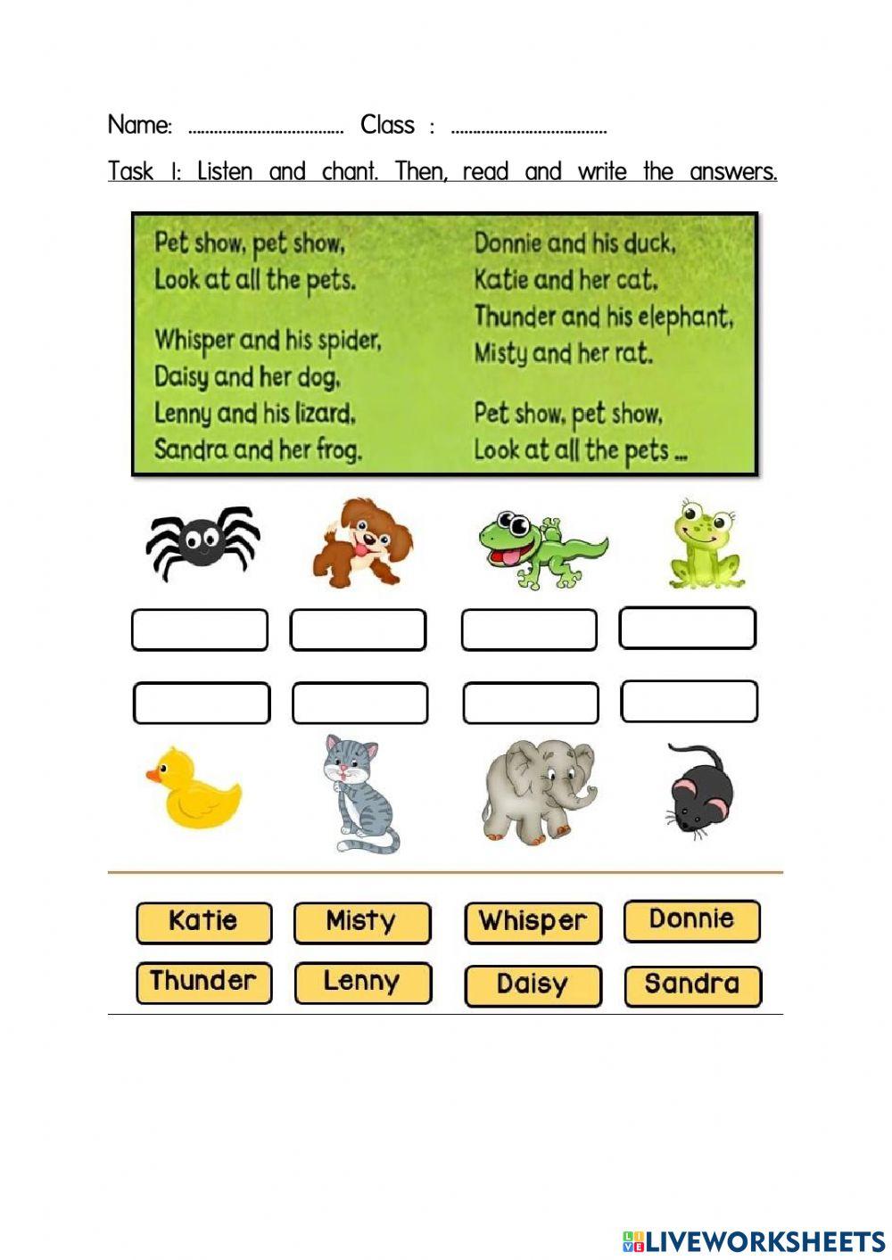 Listen & Chant - Pet Show