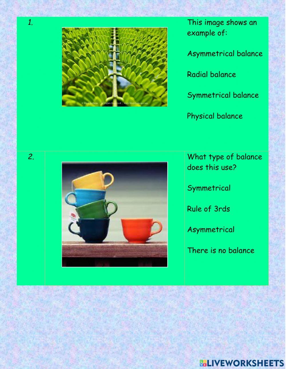 Principle of Design - Balance