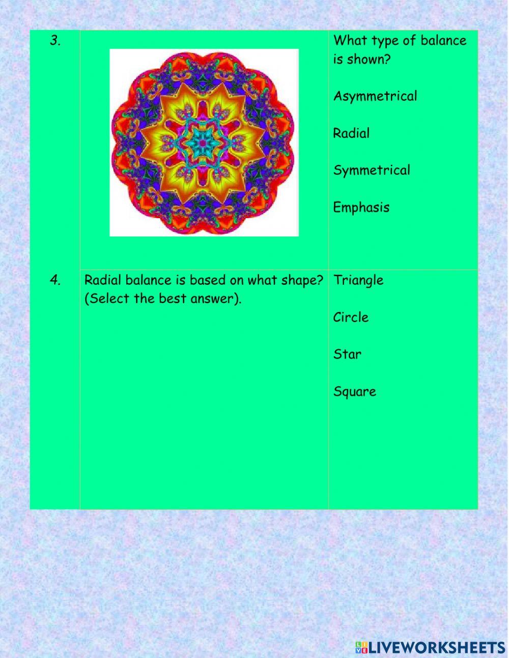 Principle of Design - Balance
