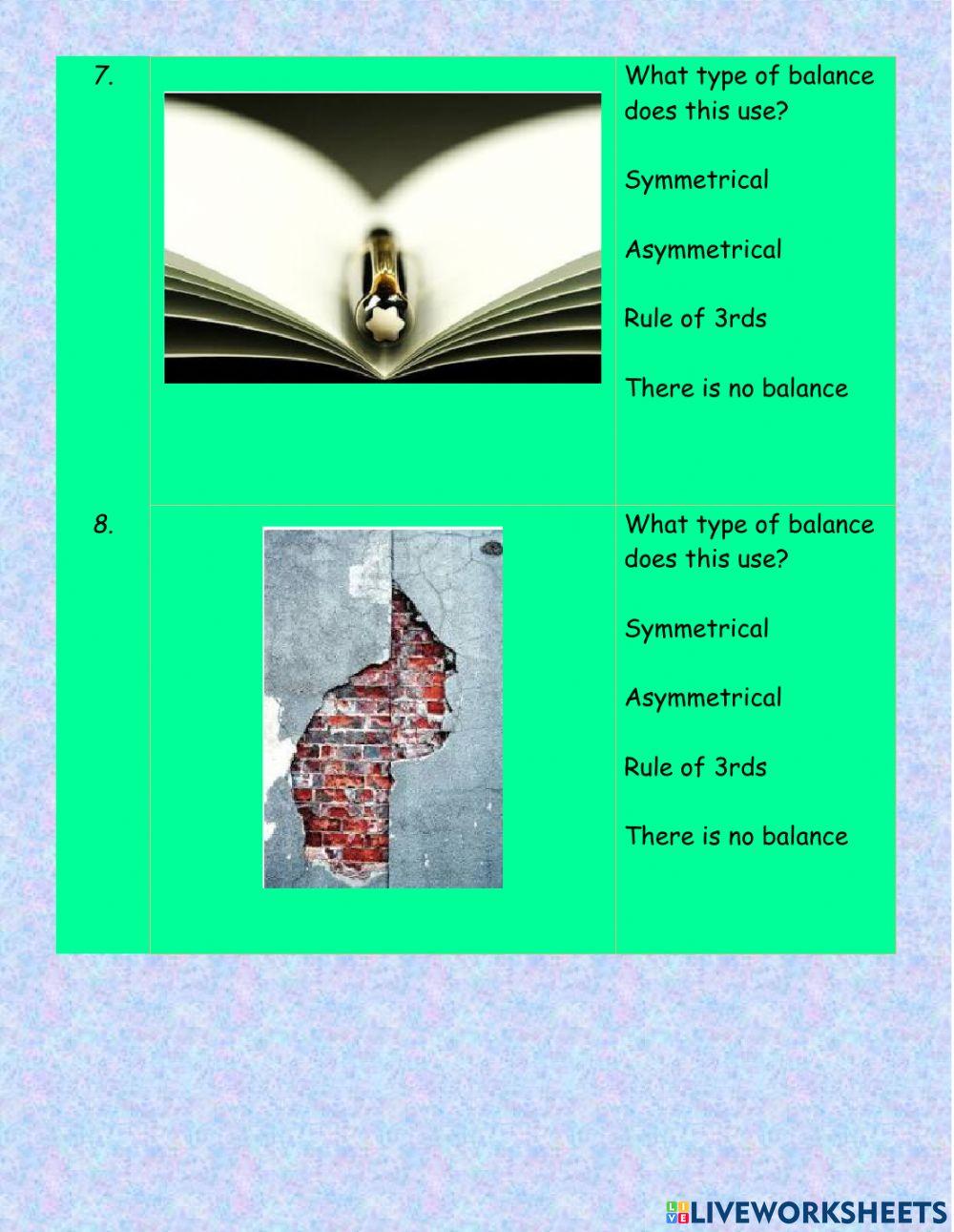 Principle of Design - Balance