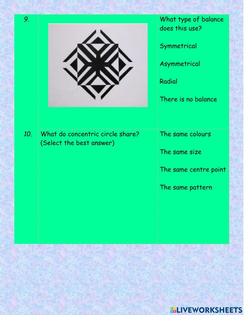 Principle of Design - Balance