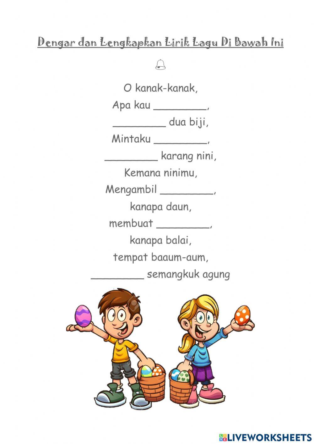 Lirik lagu oh kanak-kanak Lirik lagu oh kanak-kanak