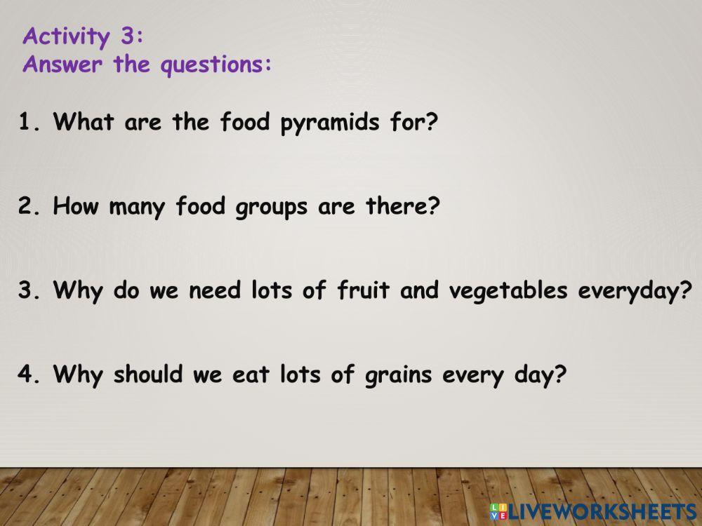 Healthy and unhealthy food