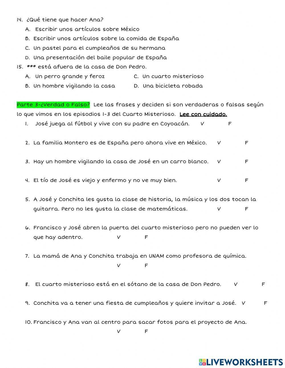 El Cuarto Misterioso Repaso Episodios 1-3