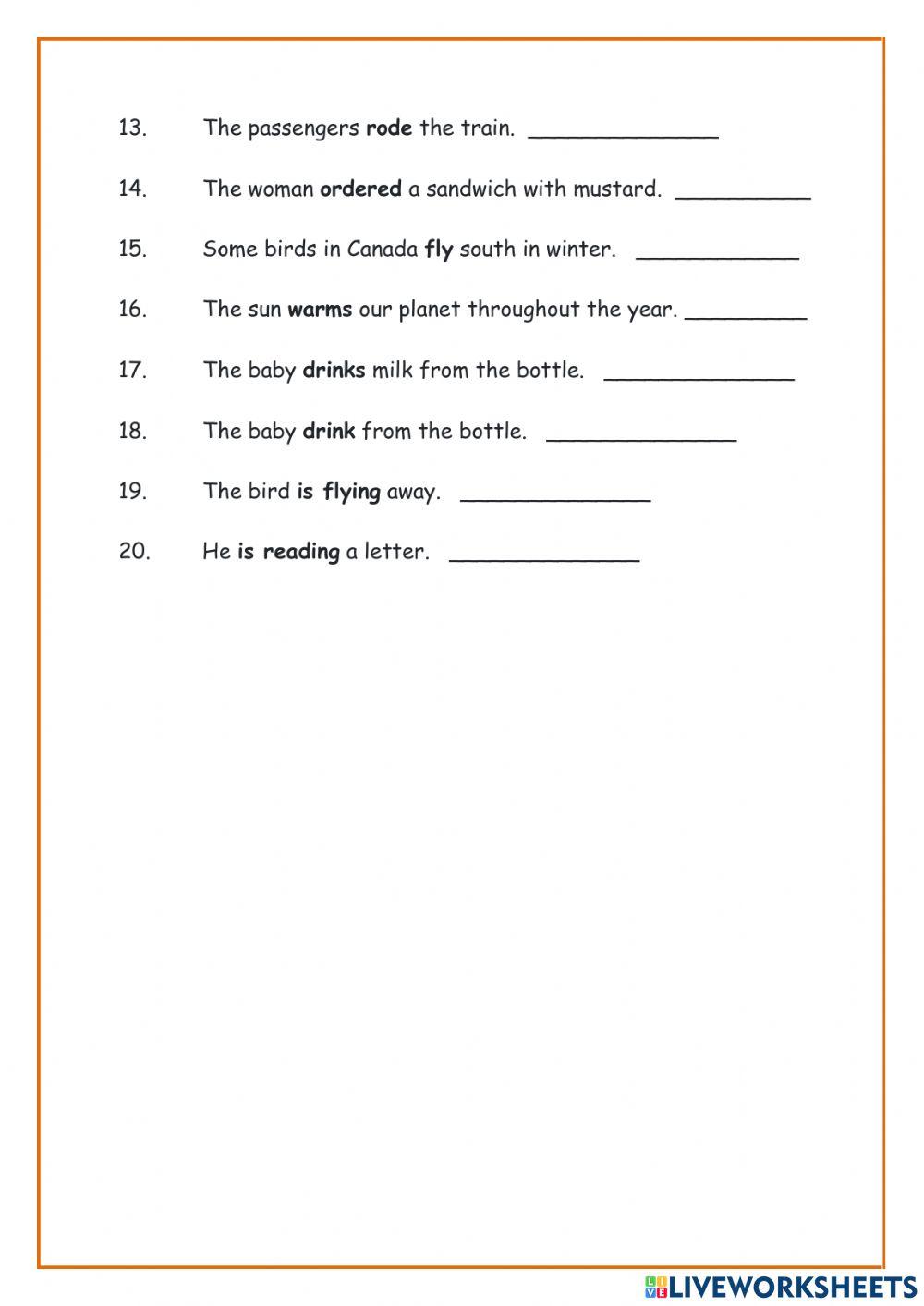 Transitive and intransitive verbs