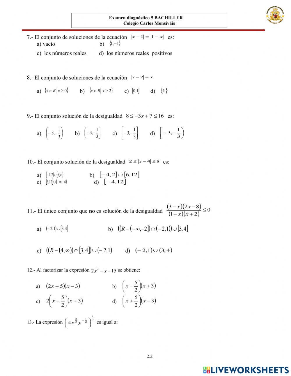 Diagnostico 5 semestre