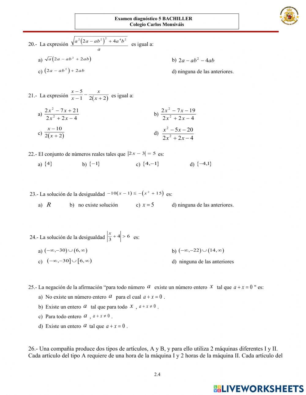 Diagnostico 5 semestre