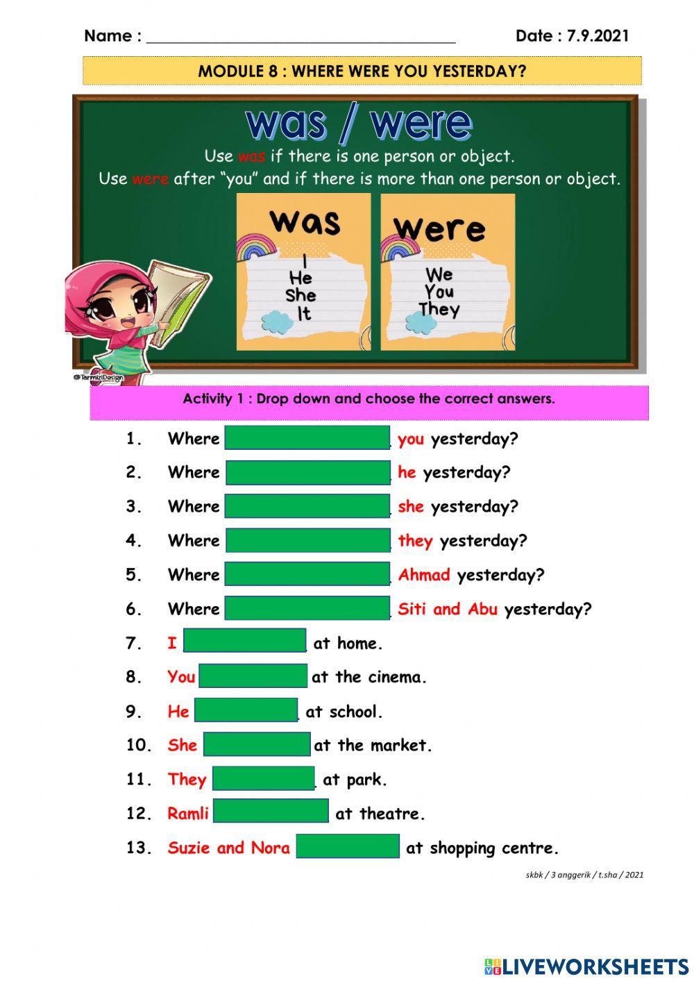 Where Were You Yesterday?