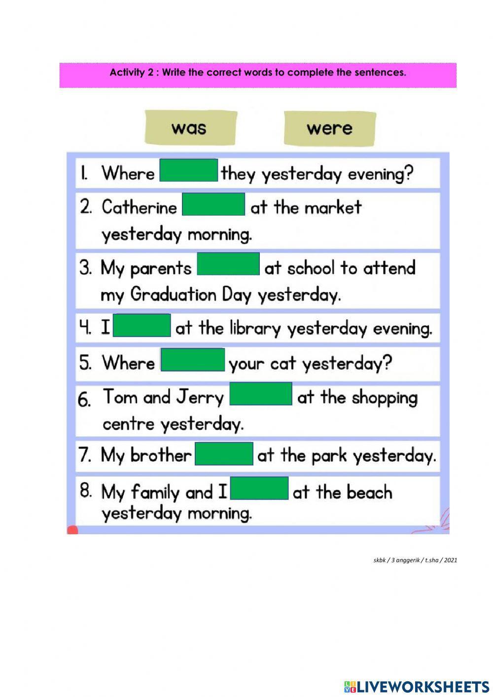 Where Were You Yesterday?