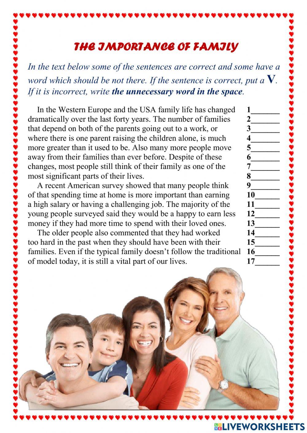 The Importance of the Family