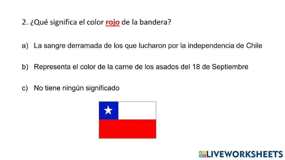 La bandera chilena