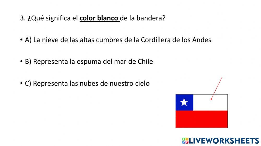 La bandera chilena
