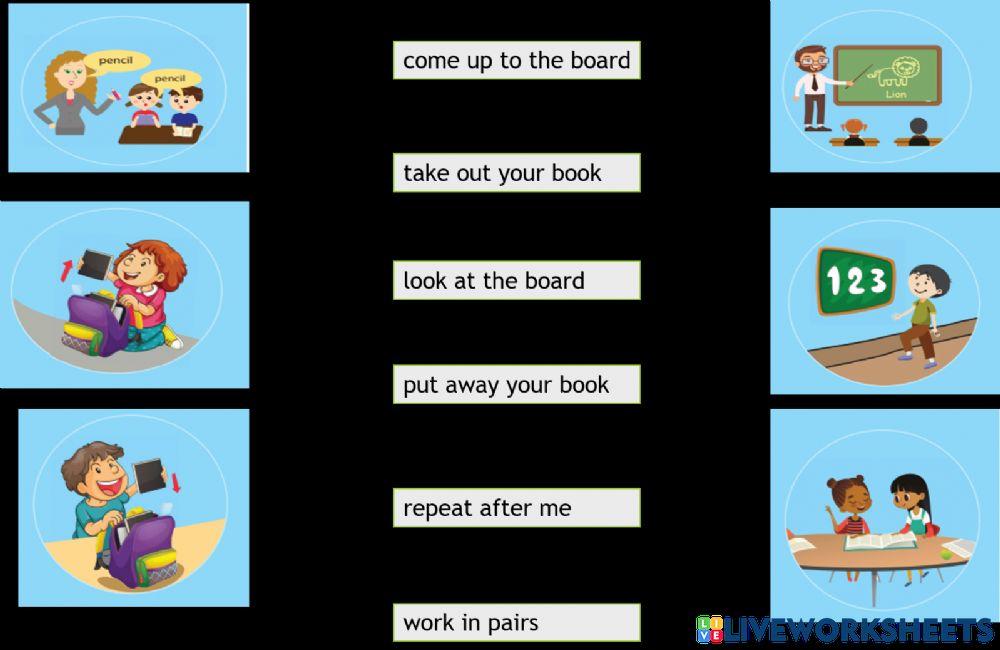 Classroom instructions