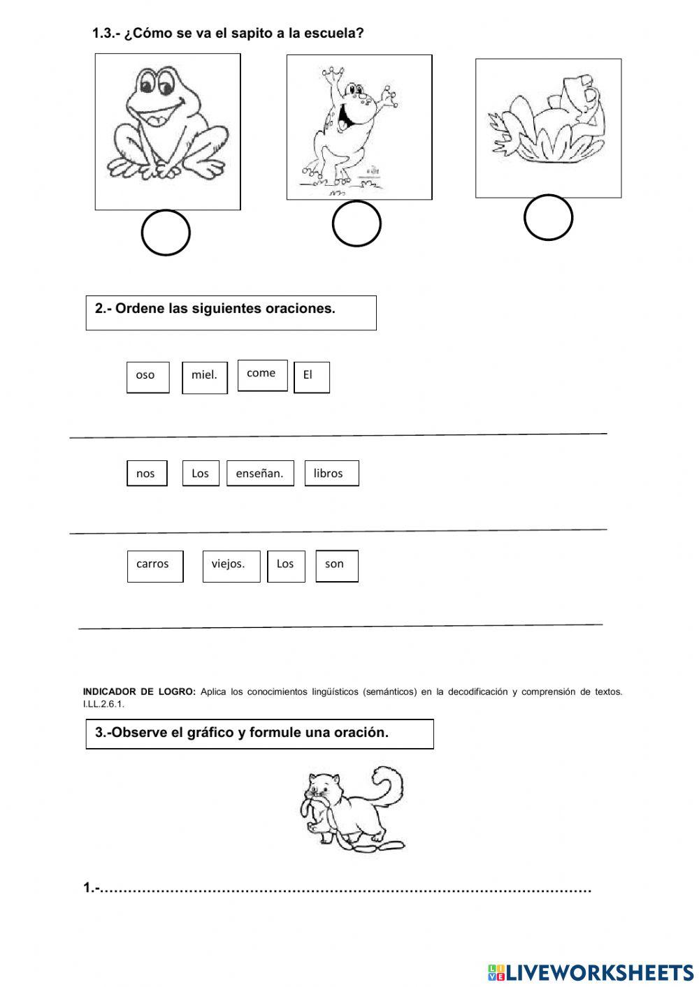 Evalucion de diagnostico para tercero