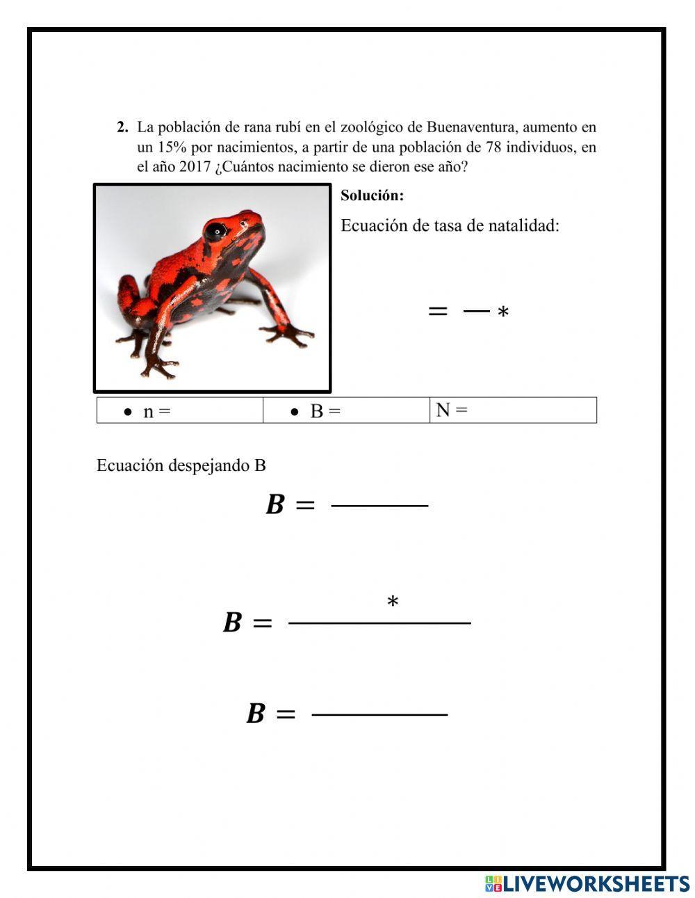 Ejercicios Ecología de poblaciones