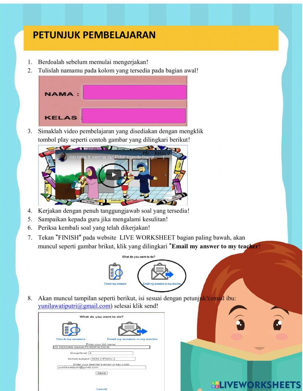 Hormat dan patuh kpada orang tua dan guru