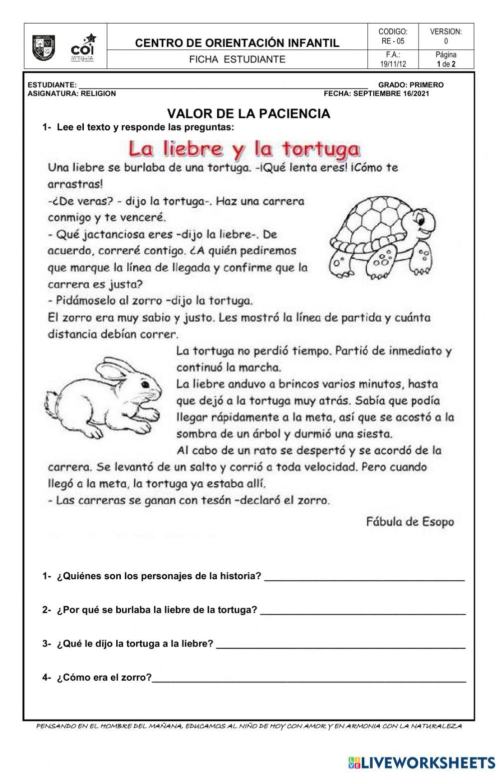 Valor de la paciencia