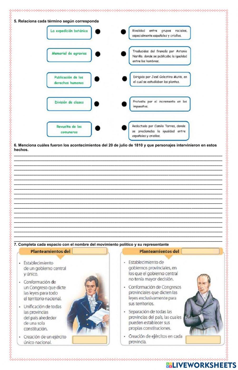Evaluacion sociales 5 primera parte
