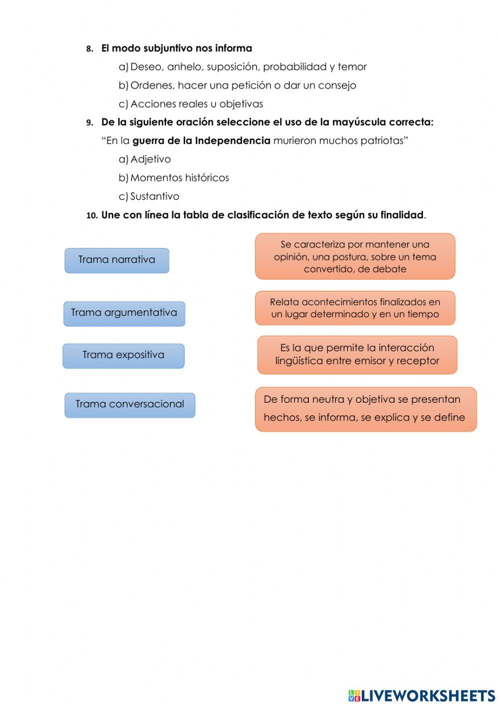 EVALUACIÓN 2do. QUIMESTRE LENGUA