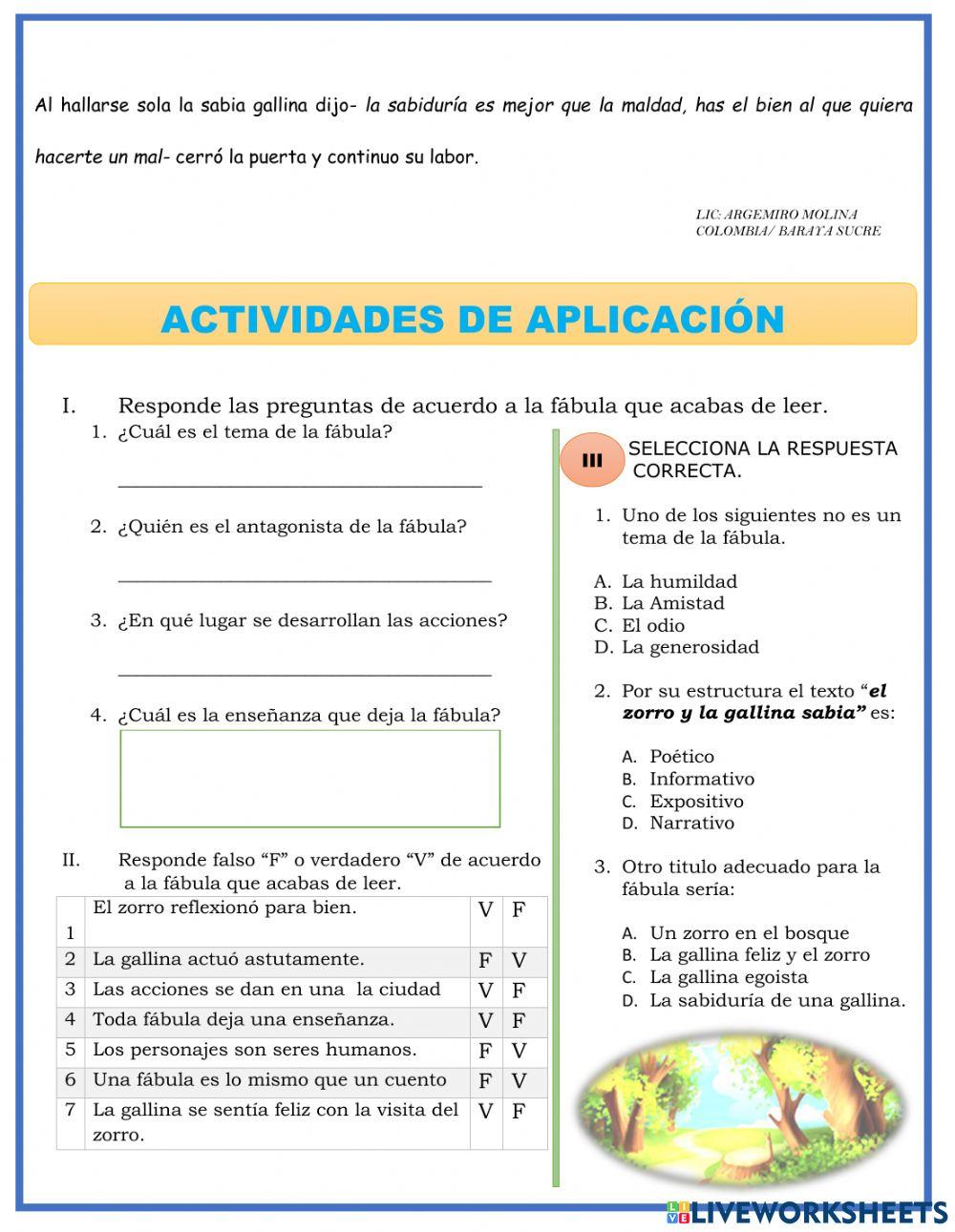 Fabula: el zorro y la gallina sabia