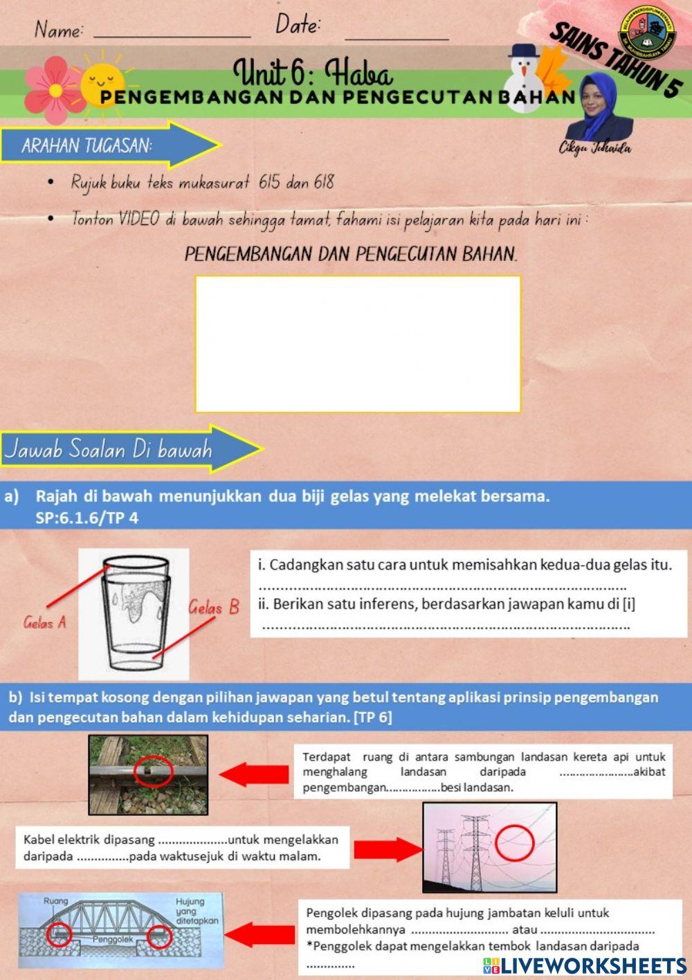 Pengembangan dan pengecutan bahan