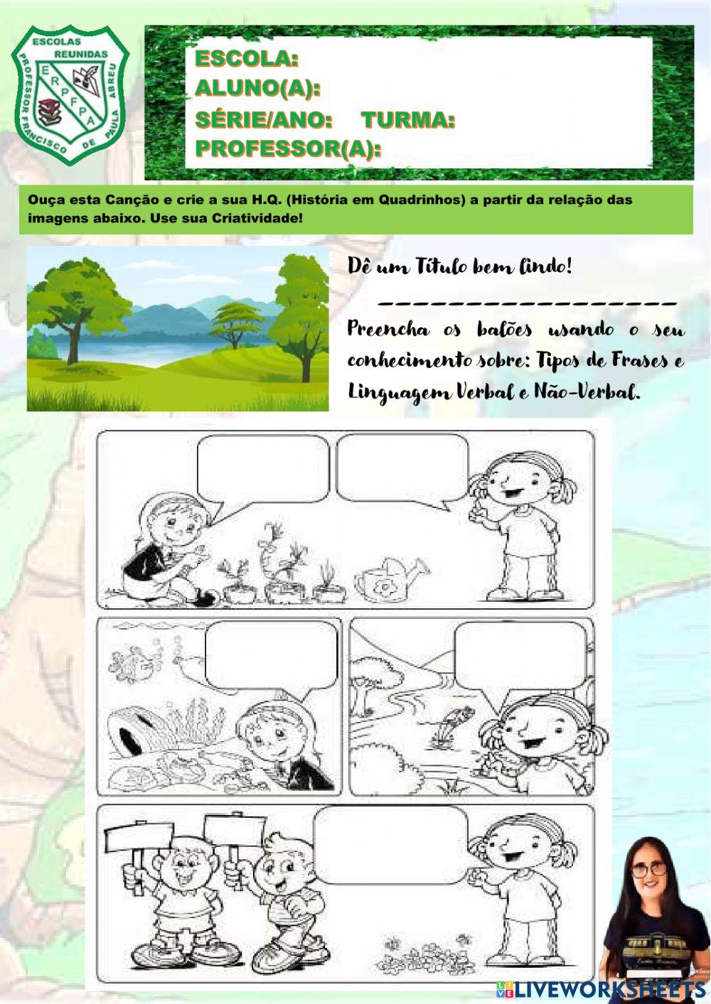 Atividade de LINGUA PORTUGUESA