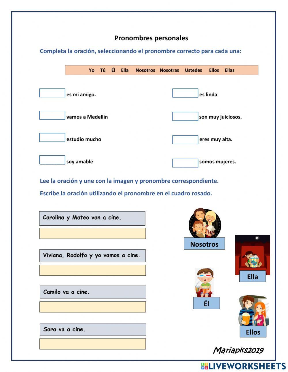 Pronombres personales