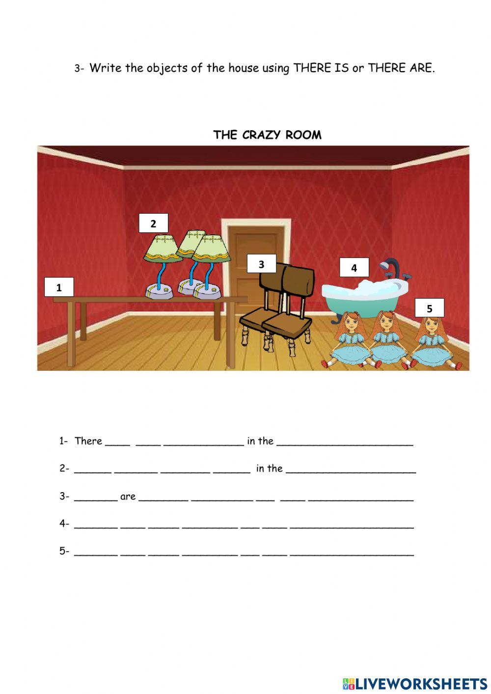 English exam: there is-are food