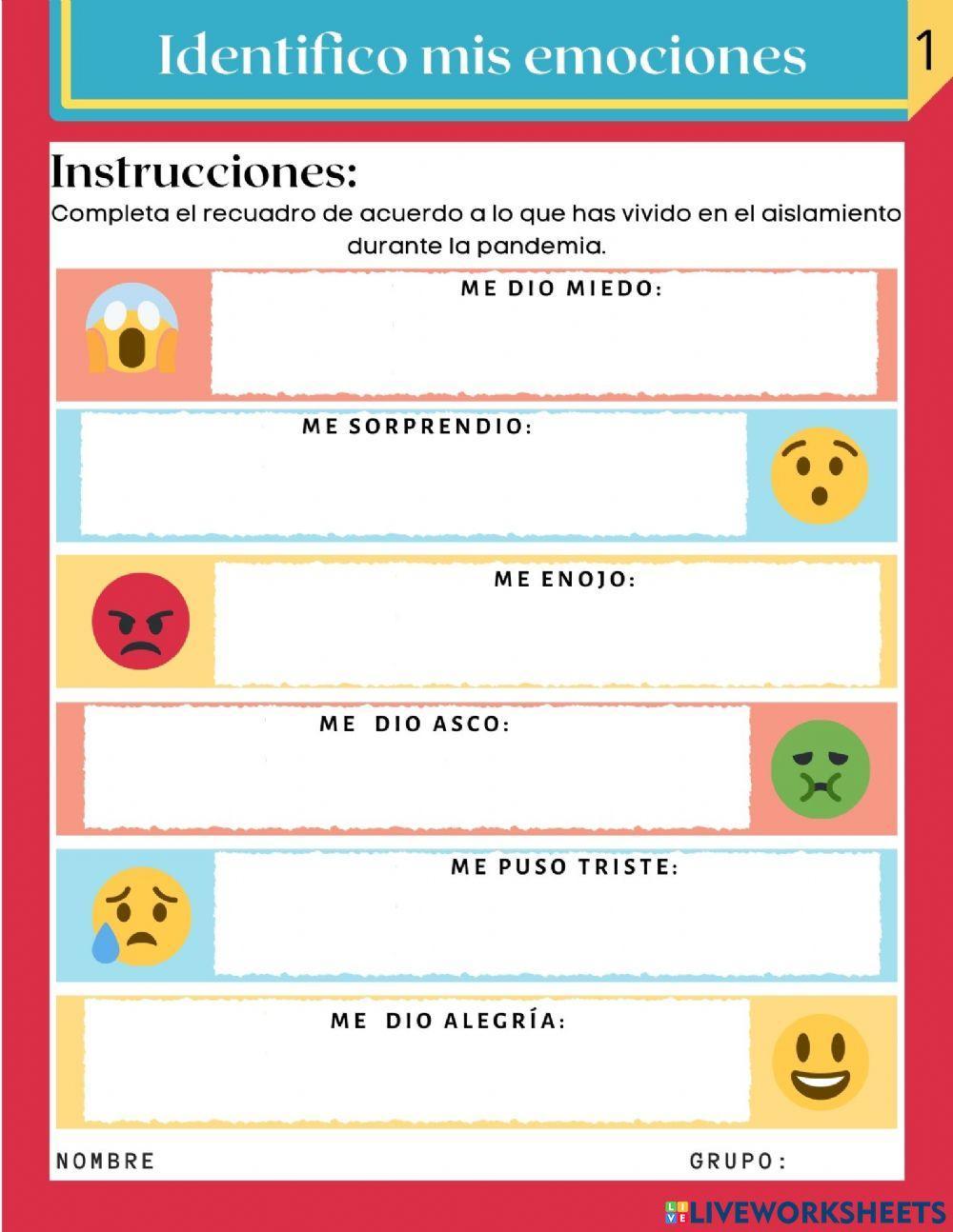 Identifico mis emociones 1