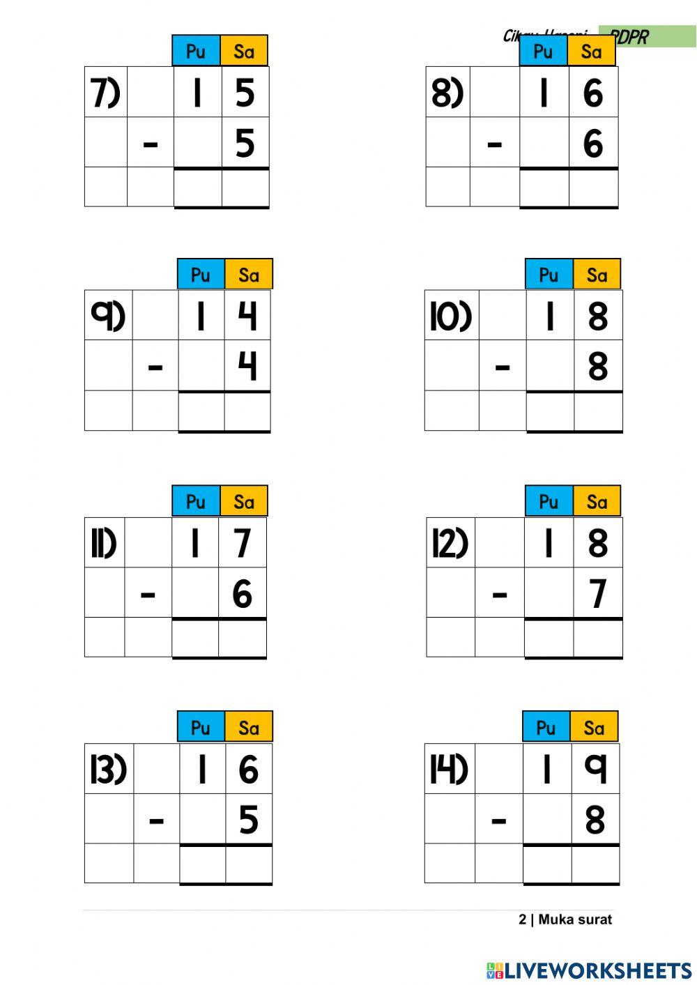 Tolak Lingkungan 18-Bentuk Lazim (Set 2)