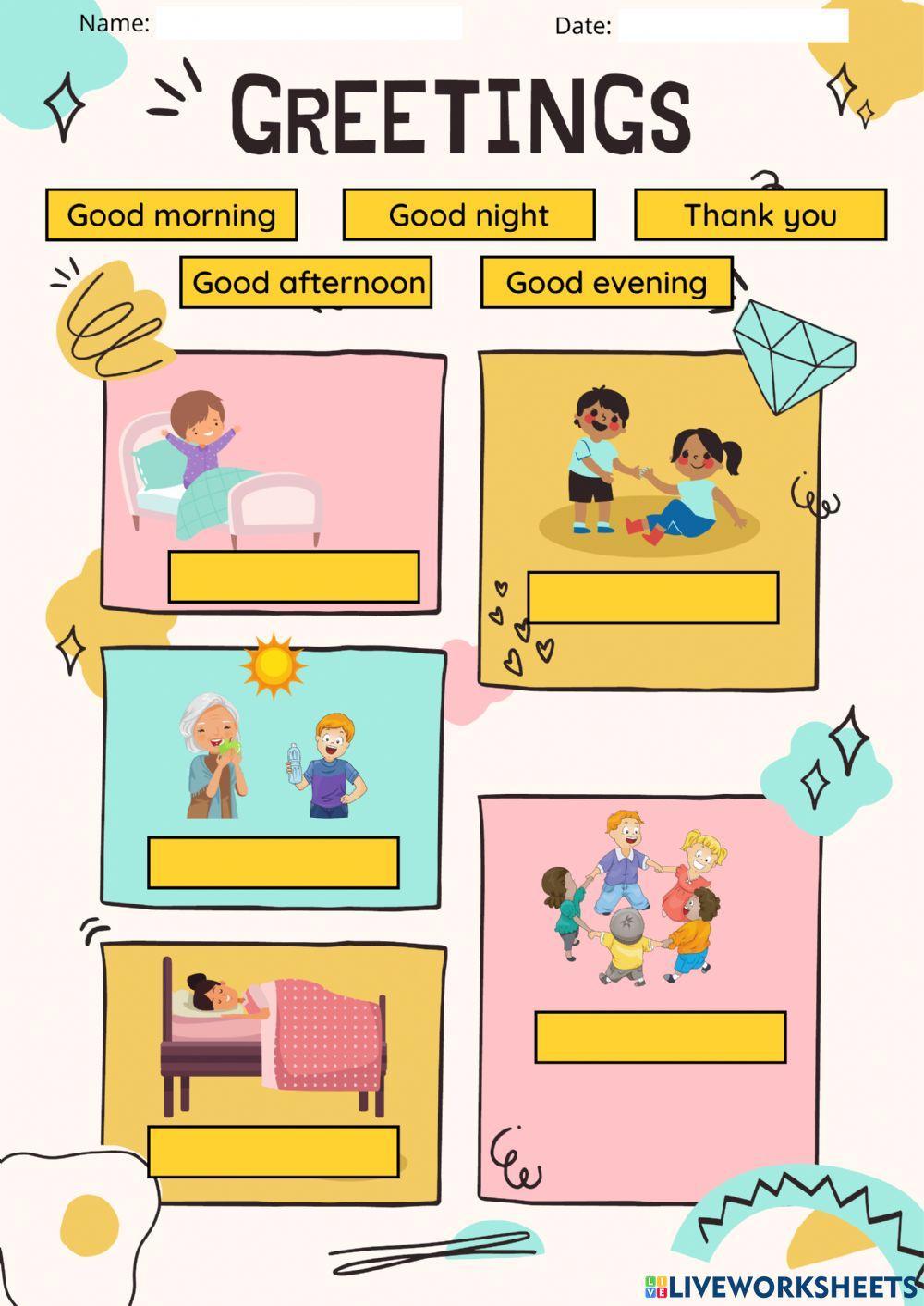 Basic greetings for preschool
