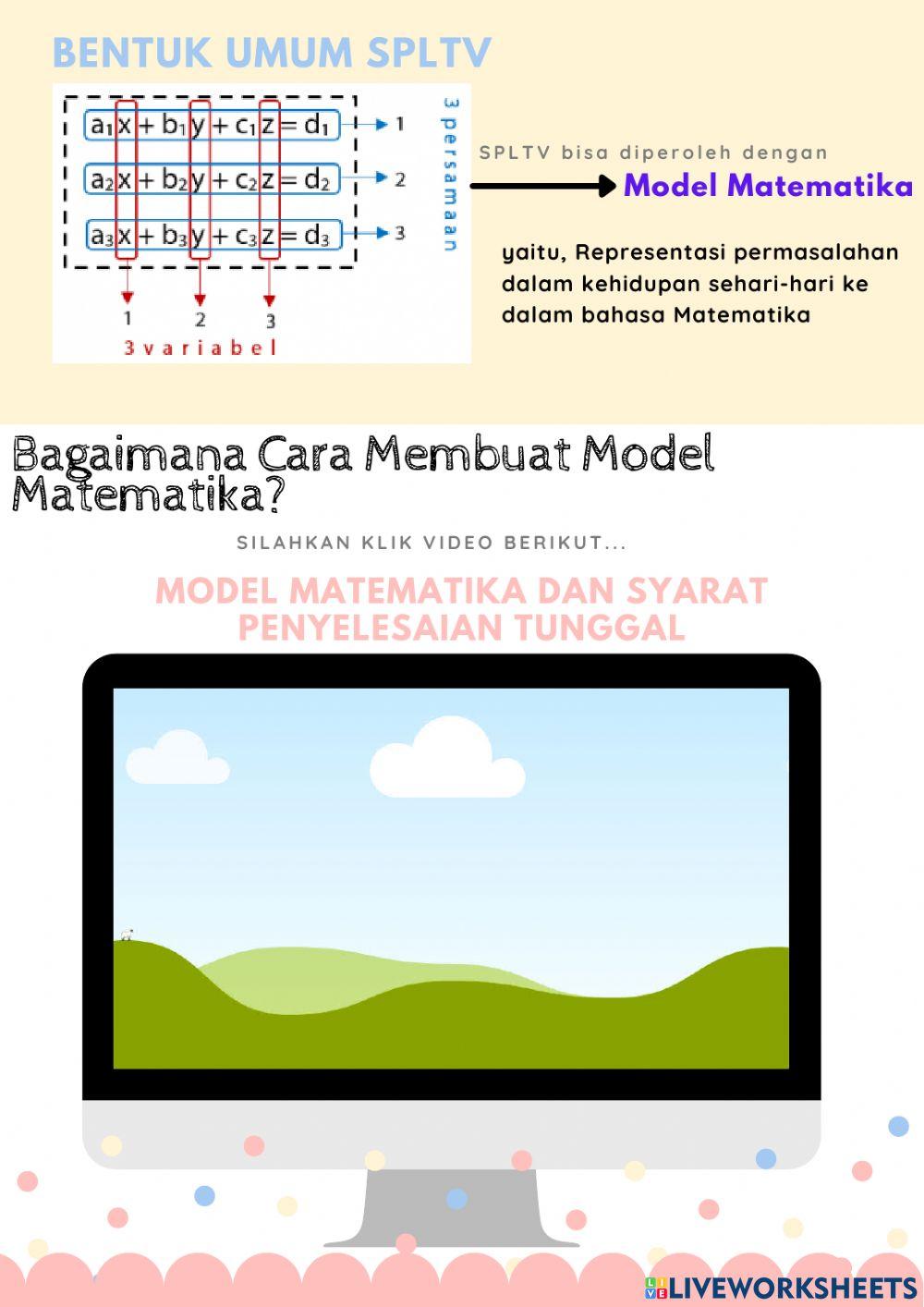 Model Matematika SPLTV