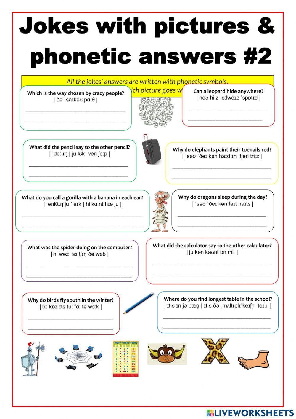Jokes in phonetic symbols 2