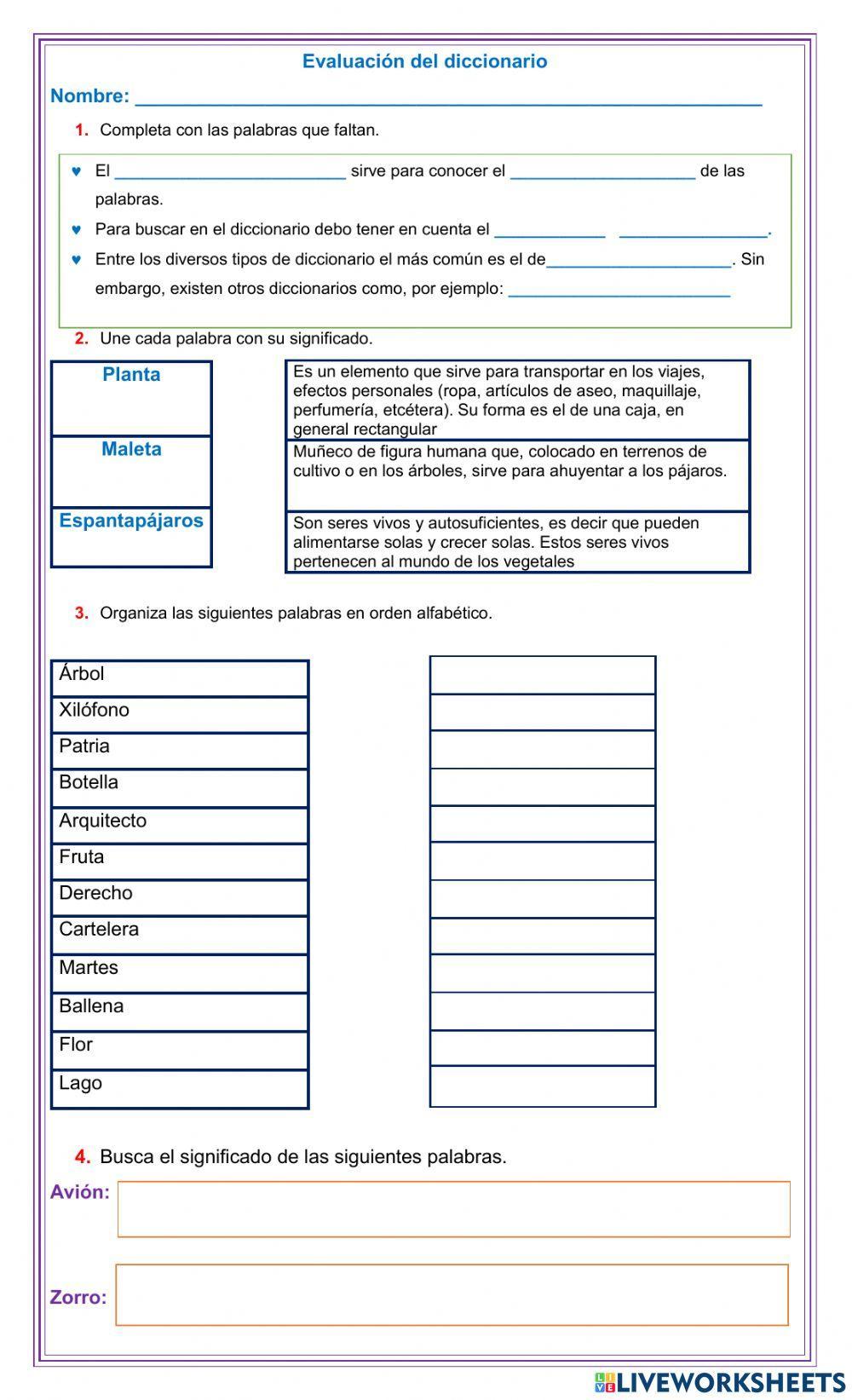 El diccionario