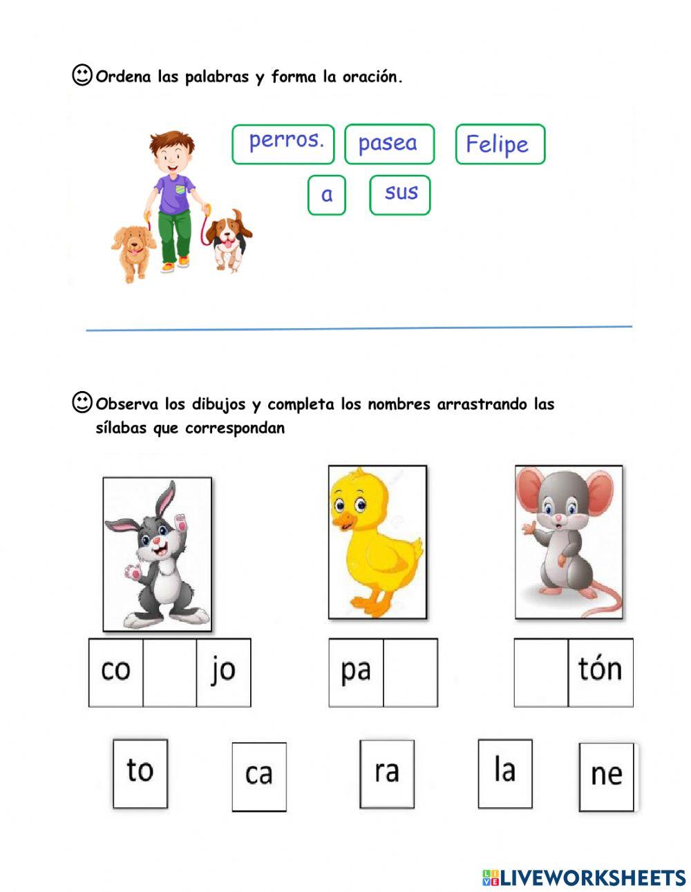 Examen 2º trimestre LENGUAJE - ESCRITURA