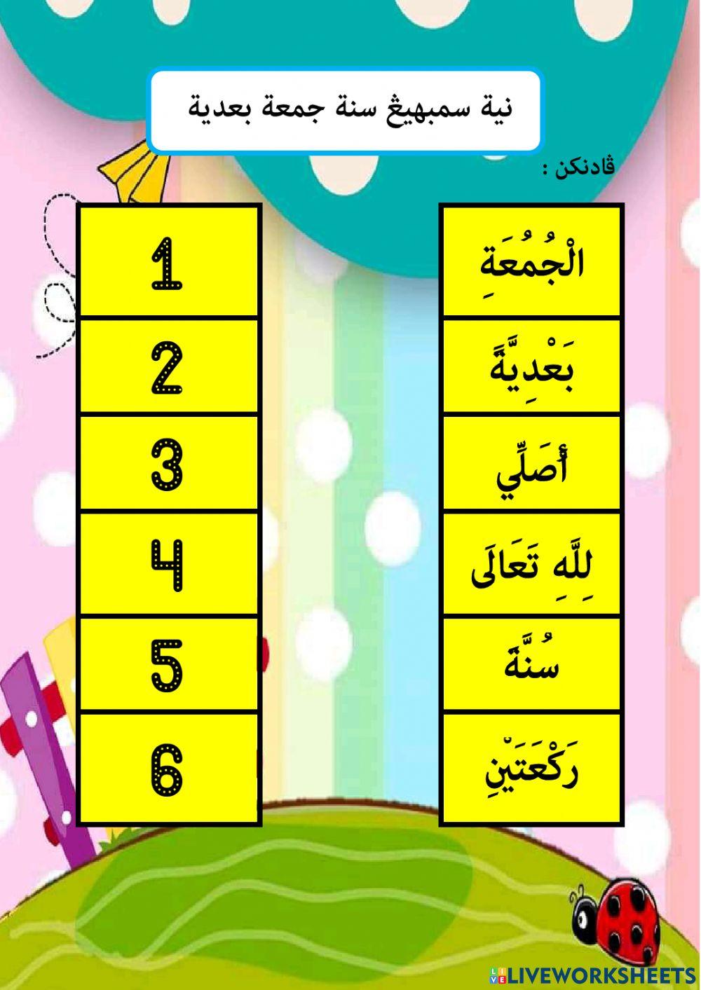 Niat solat sunat selepas jumaat ( ba'diah )