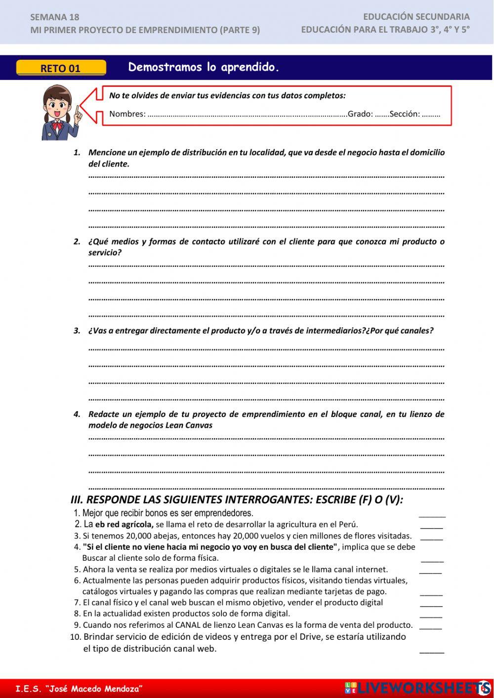 Mi primer proyecto de emprendimiento IX