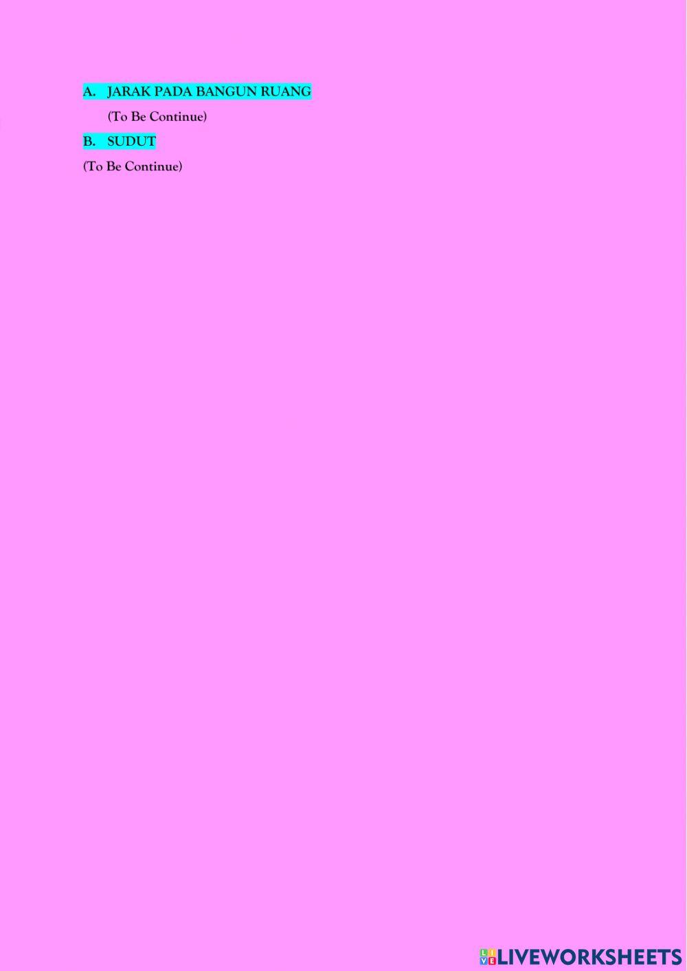 Jarak Titik ke Garis