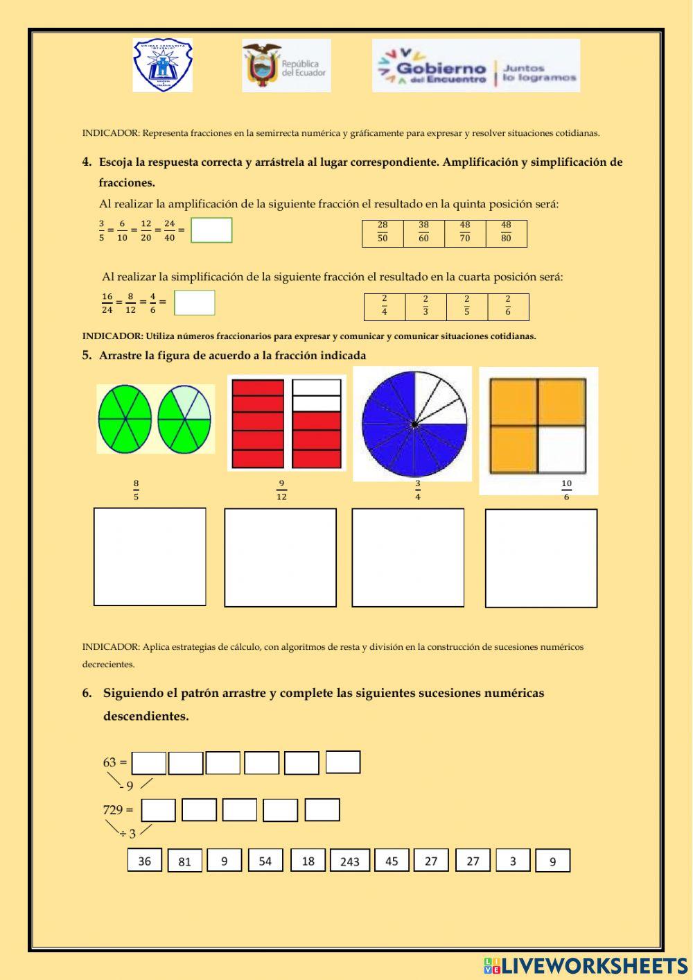 Evaluación diagnóstica matemática