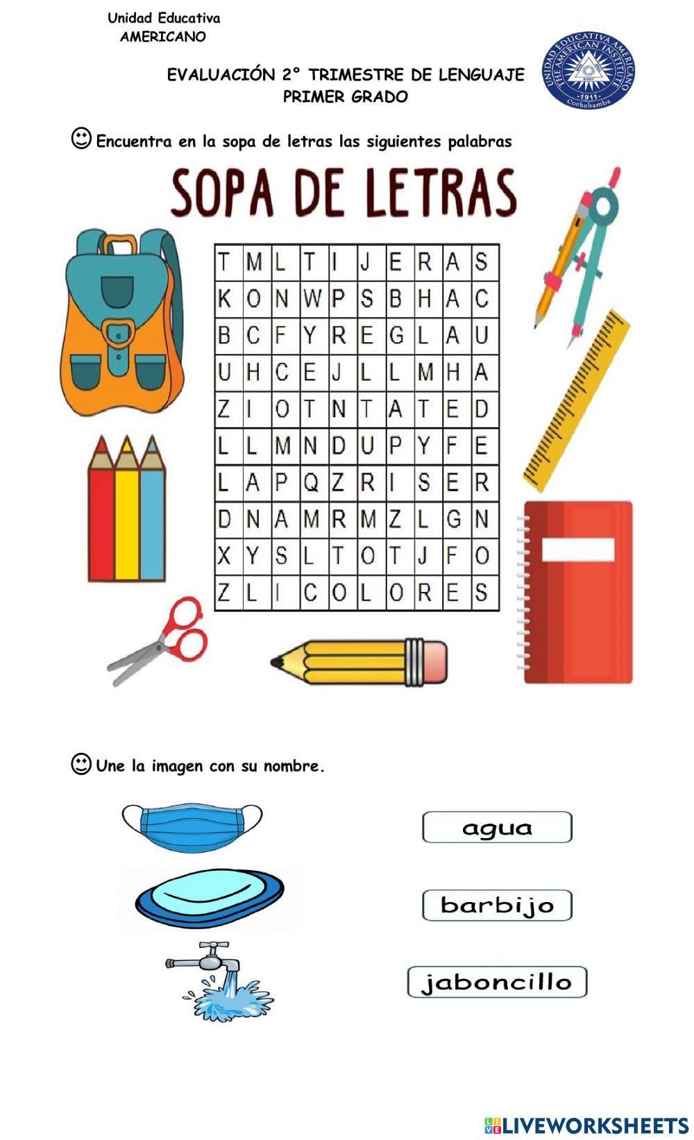 Examen 2º trimestre lenguaje - lectura