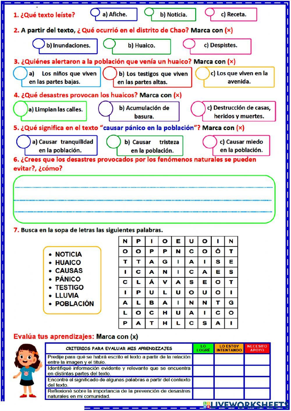 Comprensión lectora