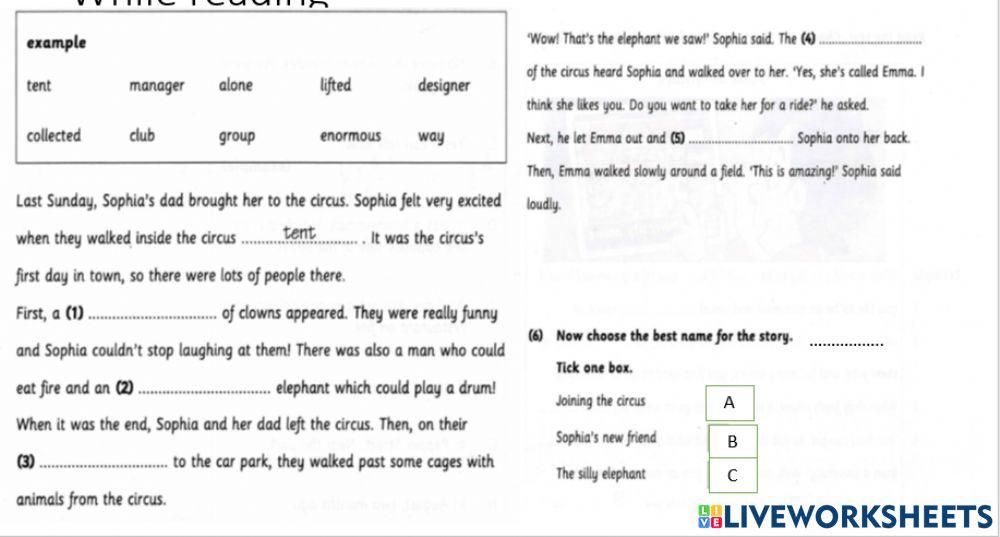 Reading part 3 Test 2 flyer