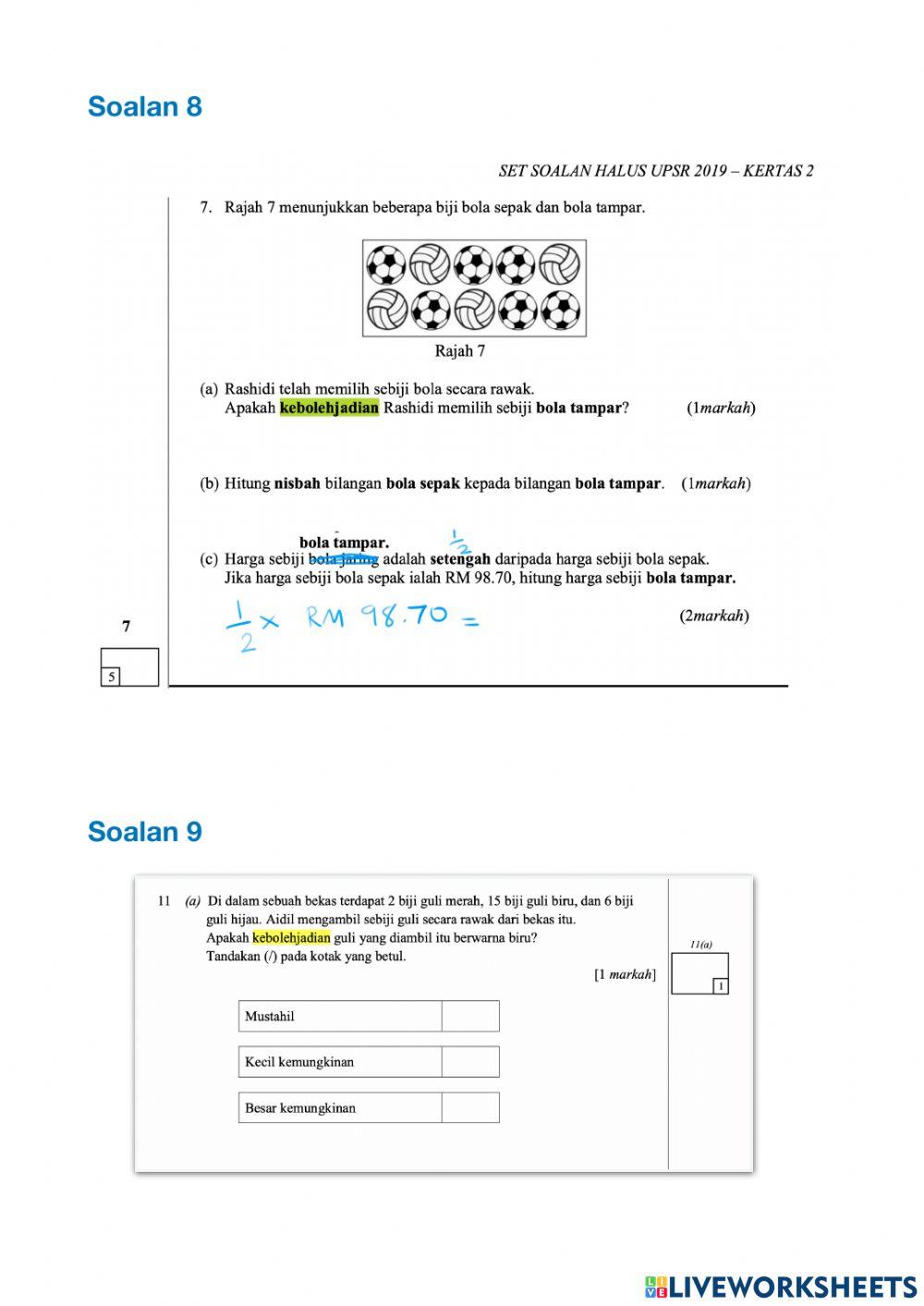 Kebolehjadian Tahun 6