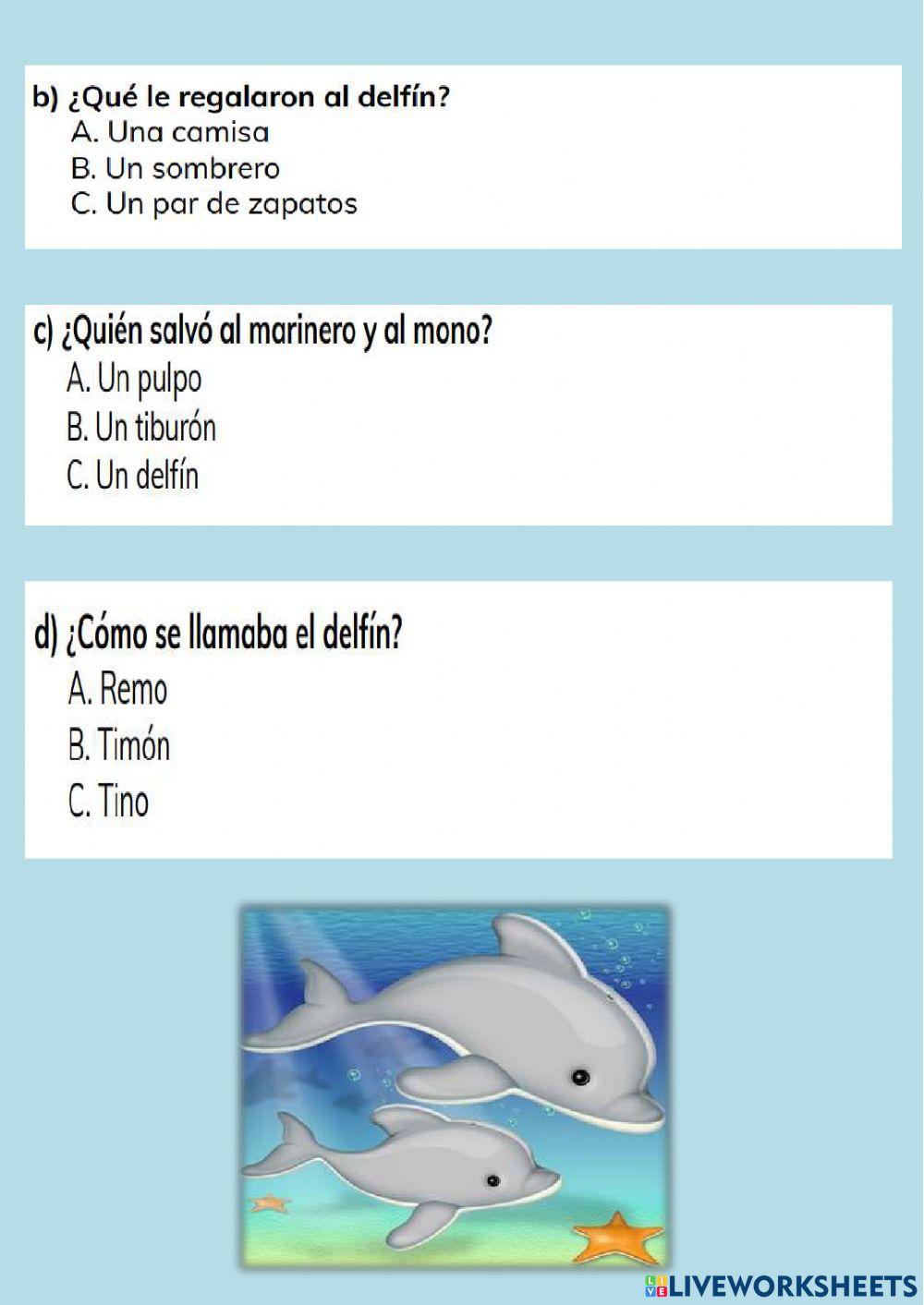 Compresión lectora: -El marinero y su mascota-