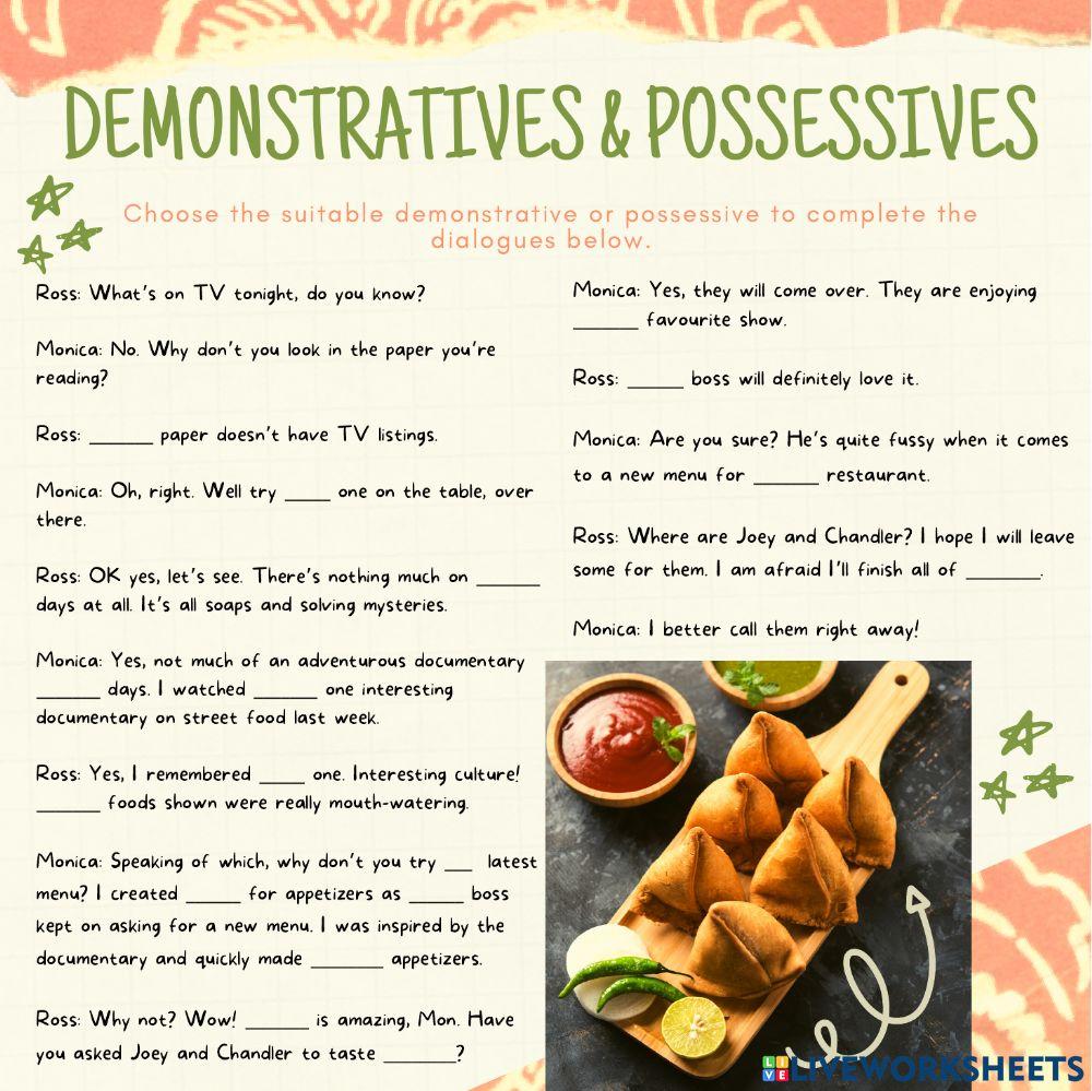Demonstratives and Possessives