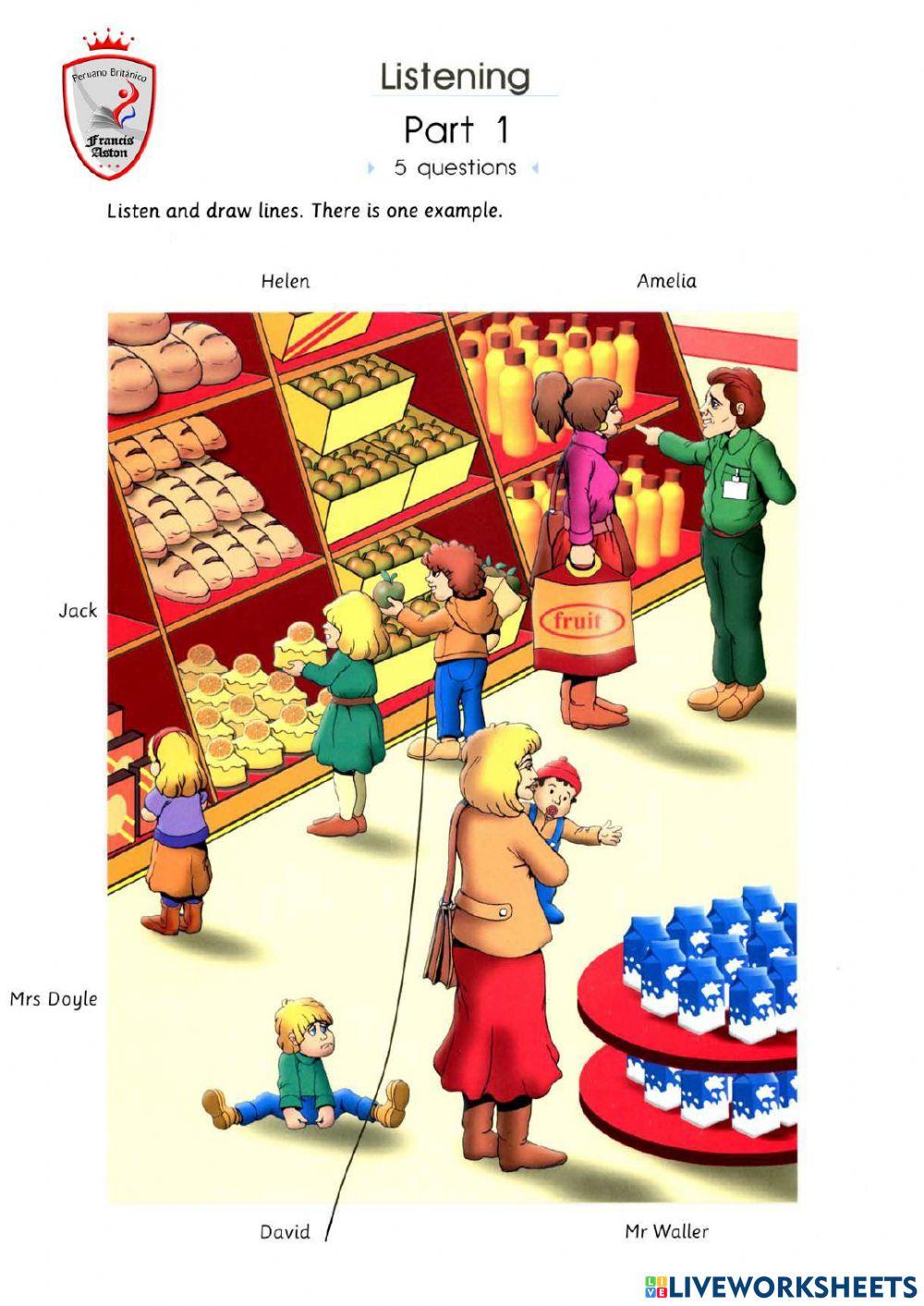 YLE-Movers Listening Exam 1