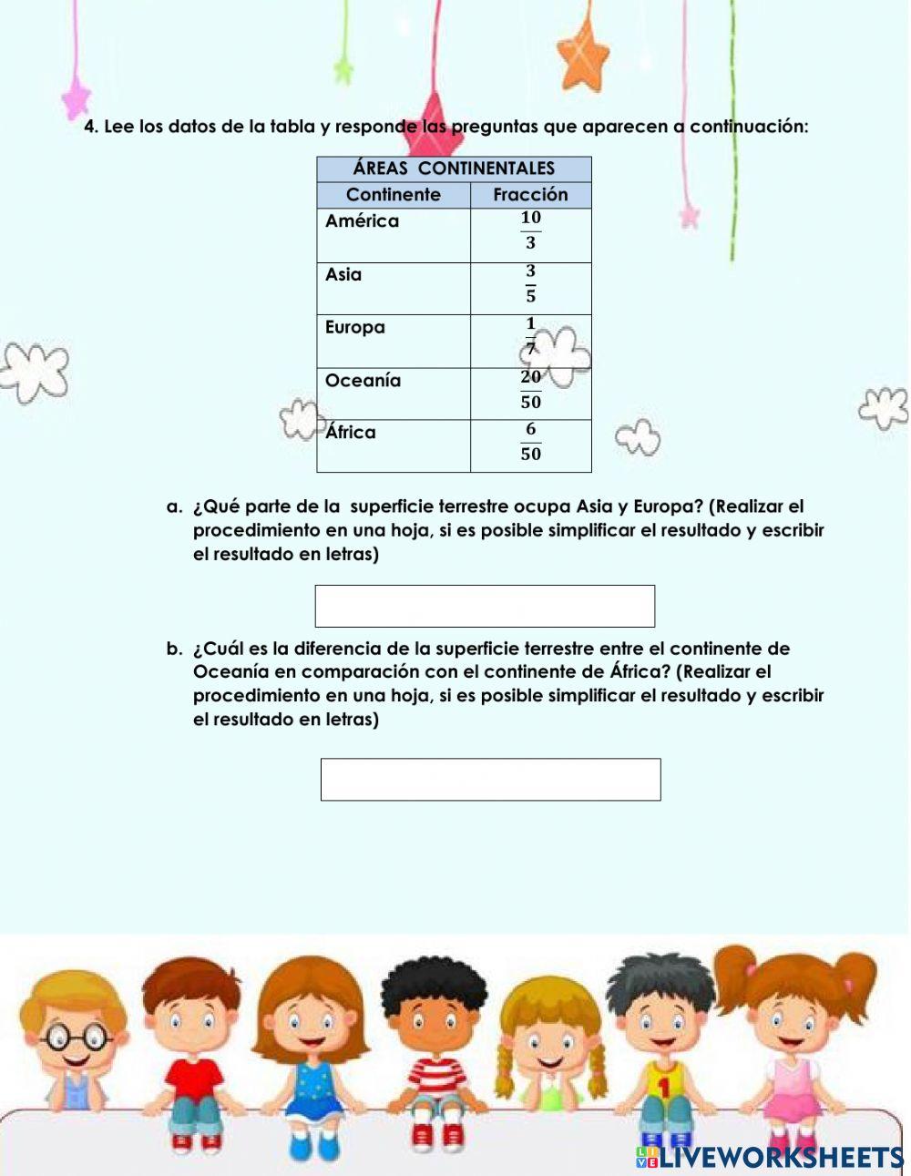 Actividad Evaluativa Relacional cuarto