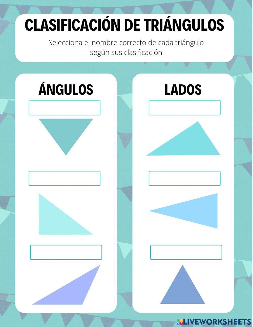 Tipos de triángulos Tipos de triángulos